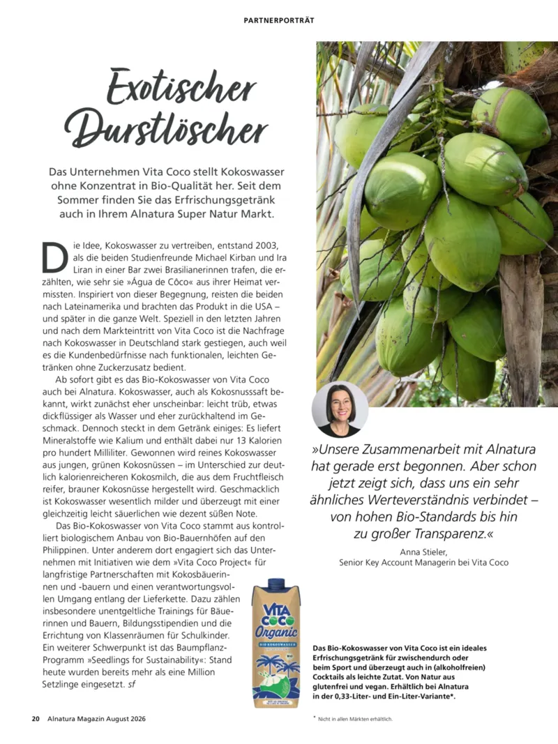 Alnatura Prospekt vom 01.08.2026, Seite 20