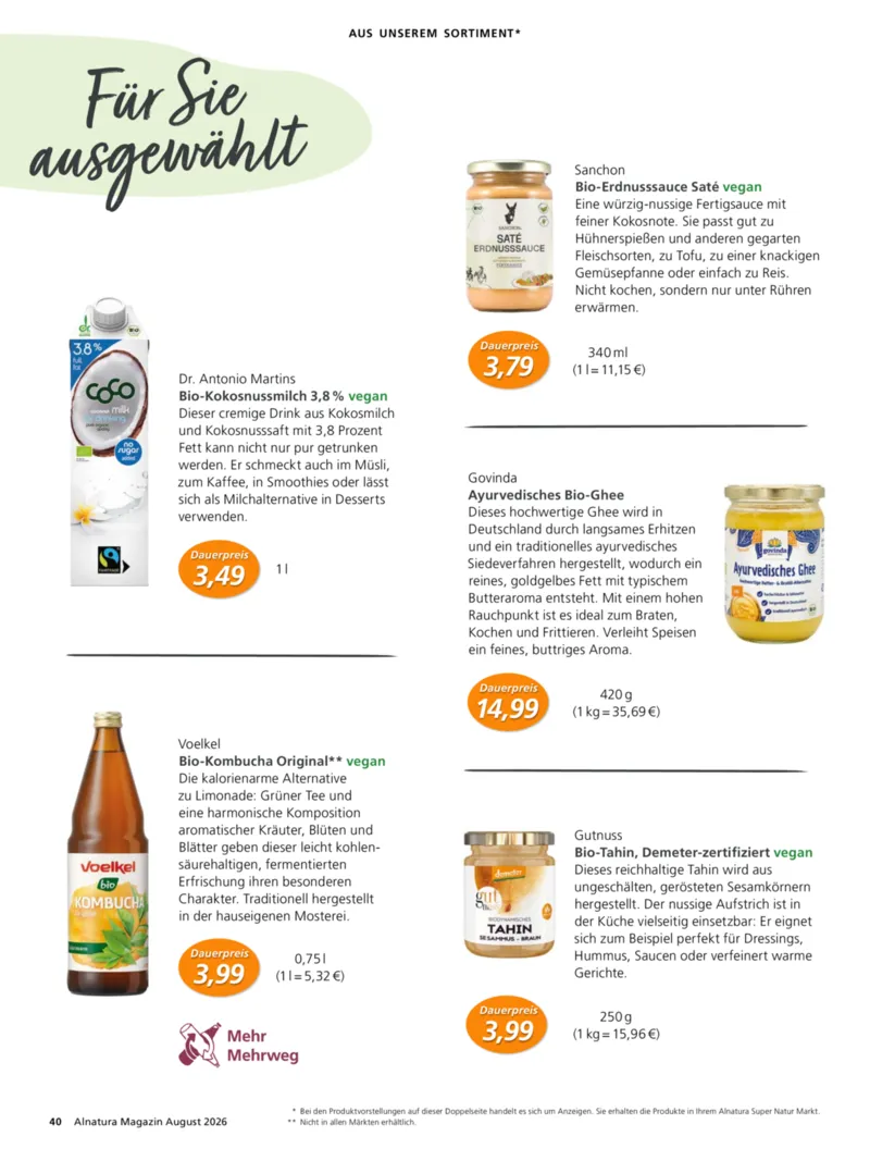 Alnatura Prospekt vom 01.08.2026, Seite 44