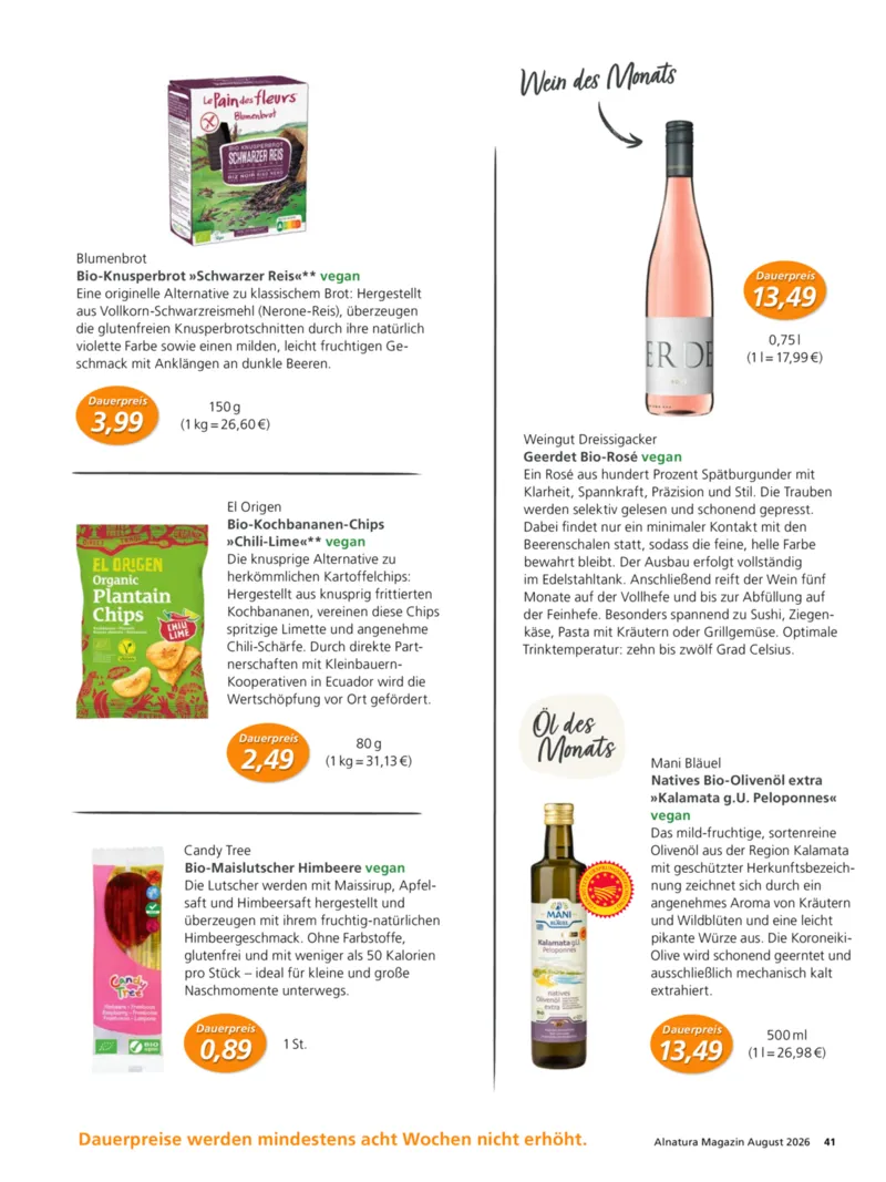 Alnatura Prospekt vom 01.08.2026, Seite 45