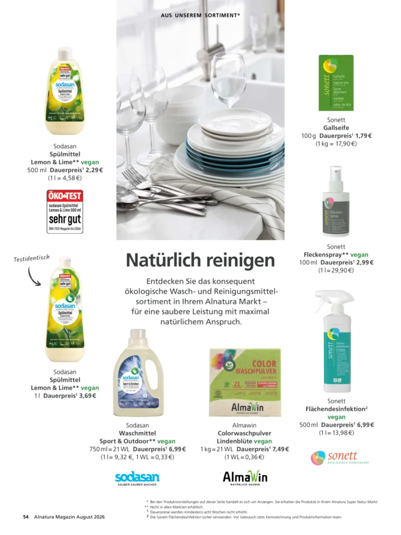 Alnatura Prospekt vom 01.08.2026, Seite 58