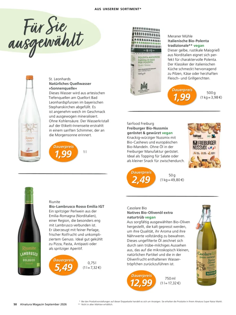 Alnatura Prospekt vom 01.09.2026, Seite 50
