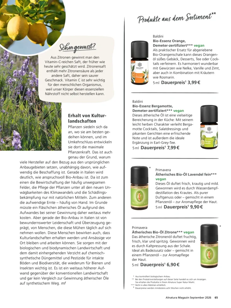 Alnatura Prospekt vom 01.09.2026, Seite 65