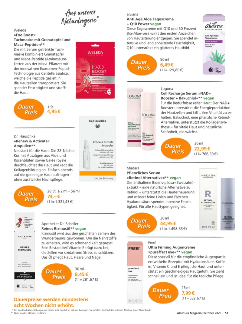 Alnatura Prospekt vom 01.10.2026, Seite 53
