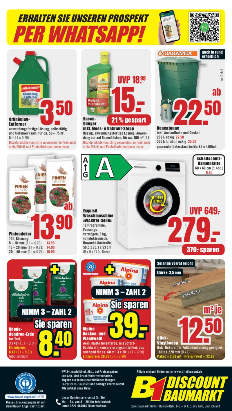 B1 Discount Prospekt vom 15.08.2026, Seite 8