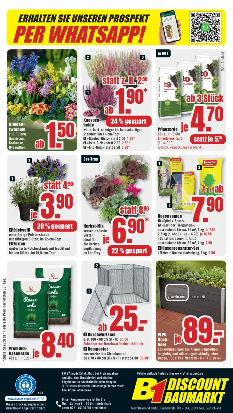 B1 Discount Prospekt vom 05.09.2026, Seite 8