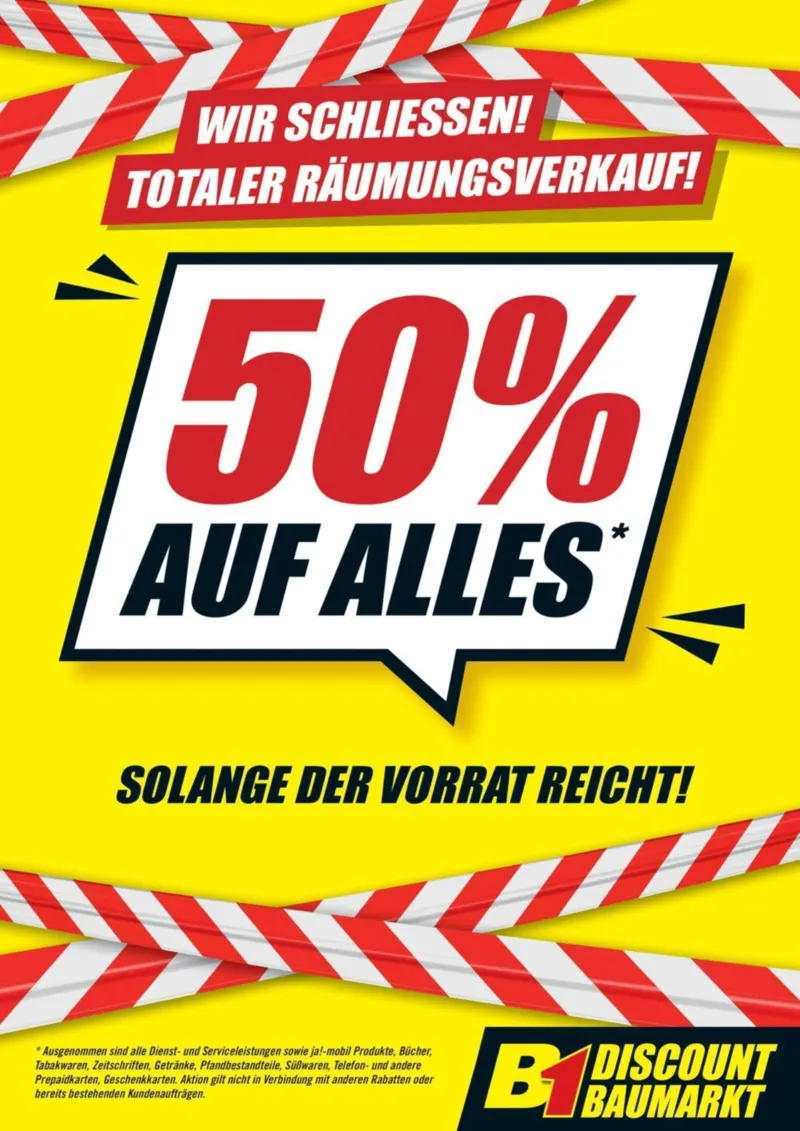 B1 Discount Prospekt vom 29.10.2026, Seite 1