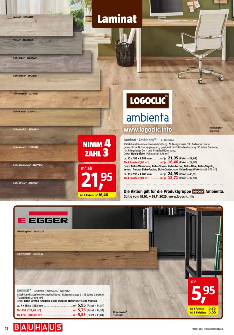 Bauhaus Prospekt vom 01.11.2025, Seite 12 Bauhaus Prospekt vom 01.11.2025, Seite 12