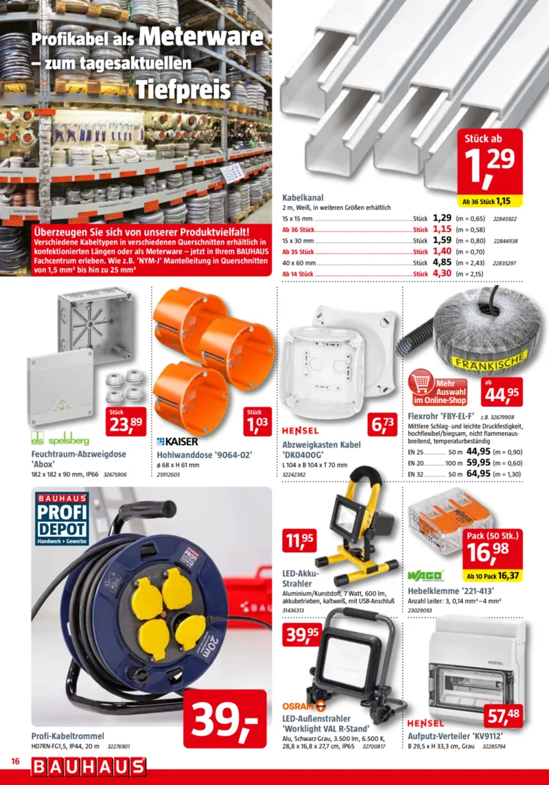 Bauhaus Prospekt vom 01.11.2025, Seite 16 Bauhaus Prospekt vom 01.11.2025, Seite 16