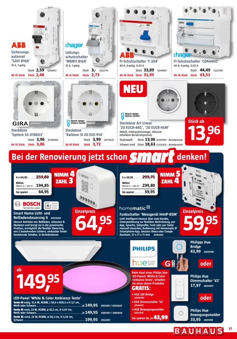Bauhaus Prospekt vom 01.11.2025, Seite 17 Bauhaus Prospekt vom 01.11.2025, Seite 17