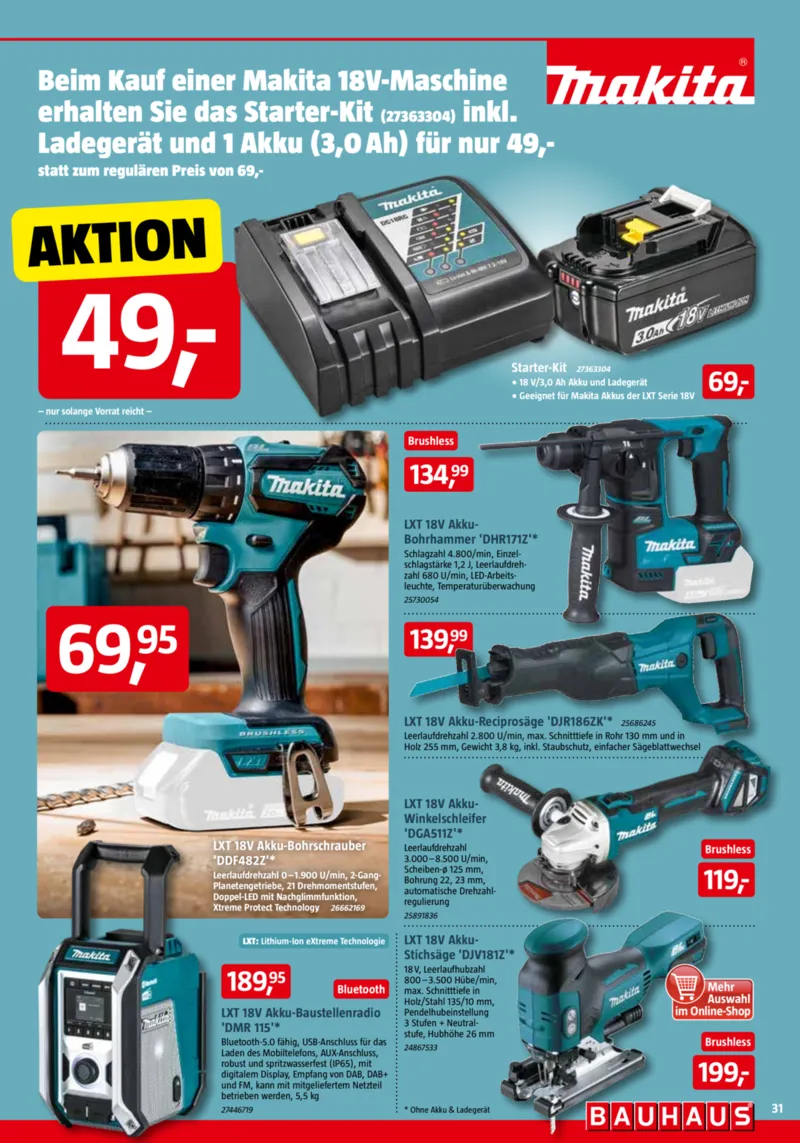 Bauhaus Prospekt vom 01.11.2025, Seite 31 Bauhaus Prospekt vom 01.11.2025, Seite 31