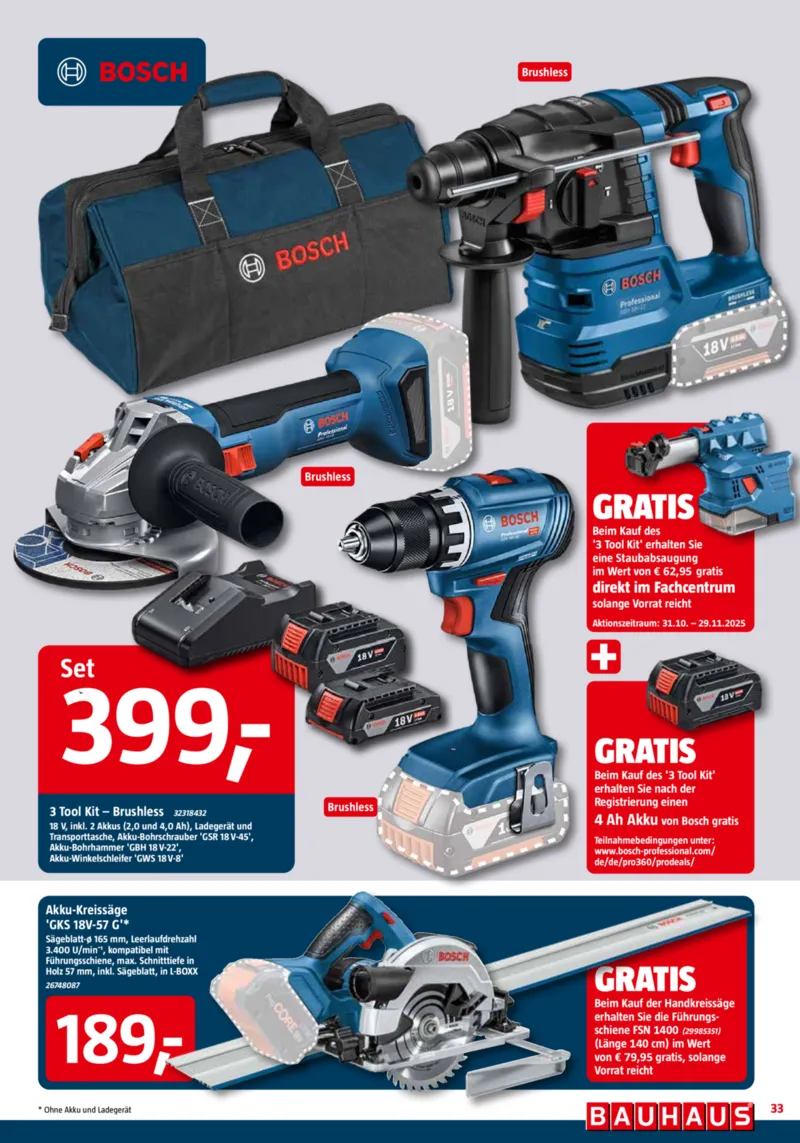 Bauhaus Prospekt vom 01.11.2025, Seite 33 Bauhaus Prospekt vom 01.11.2025, Seite 33