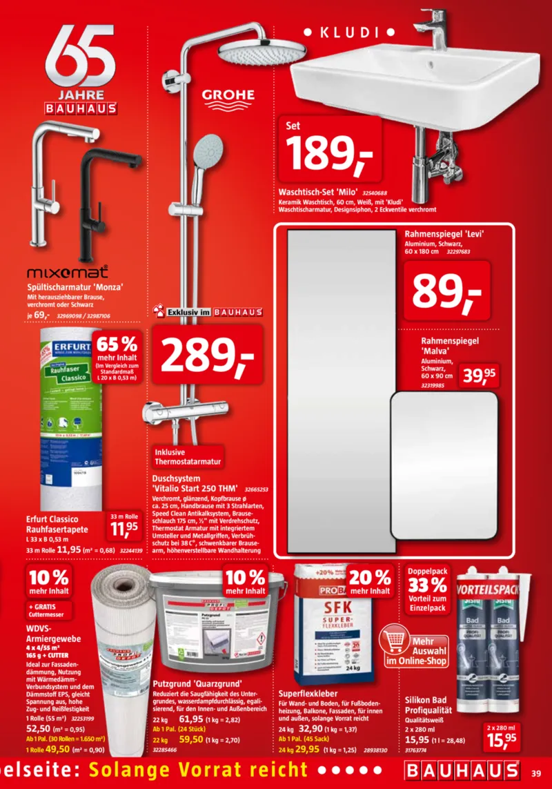 Bauhaus Prospekt vom 01.11.2025, Seite 39 Bauhaus Prospekt vom 01.11.2025, Seite 39