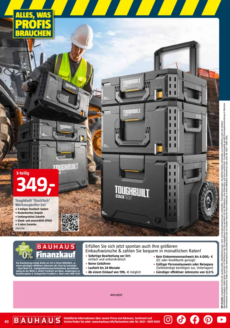 Bauhaus Prospekt vom 01.11.2025, Seite 40 Bauhaus Prospekt vom 01.11.2025, Seite 40