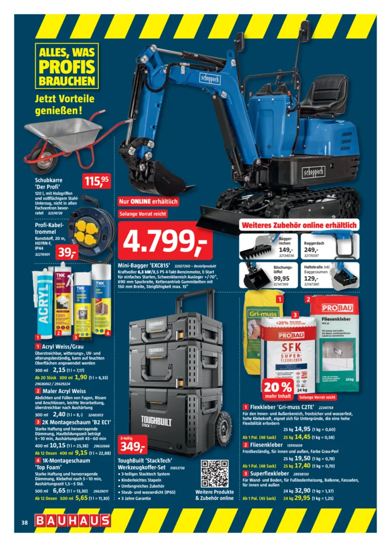 Bauhaus Prospekt vom 29.11.2025, Seite 38