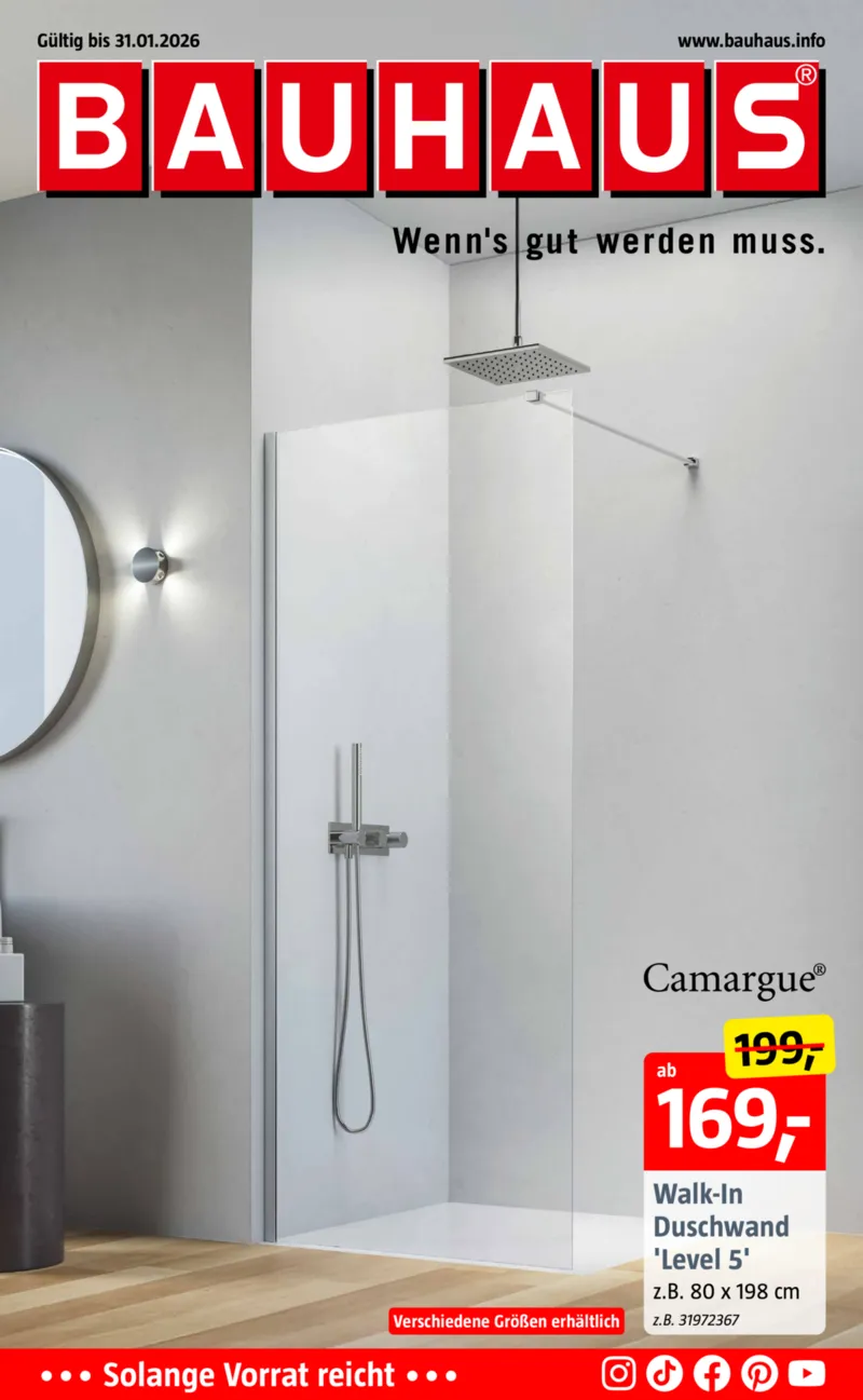 Bauhaus Prospekt vom 03.01.2026, Seite 1