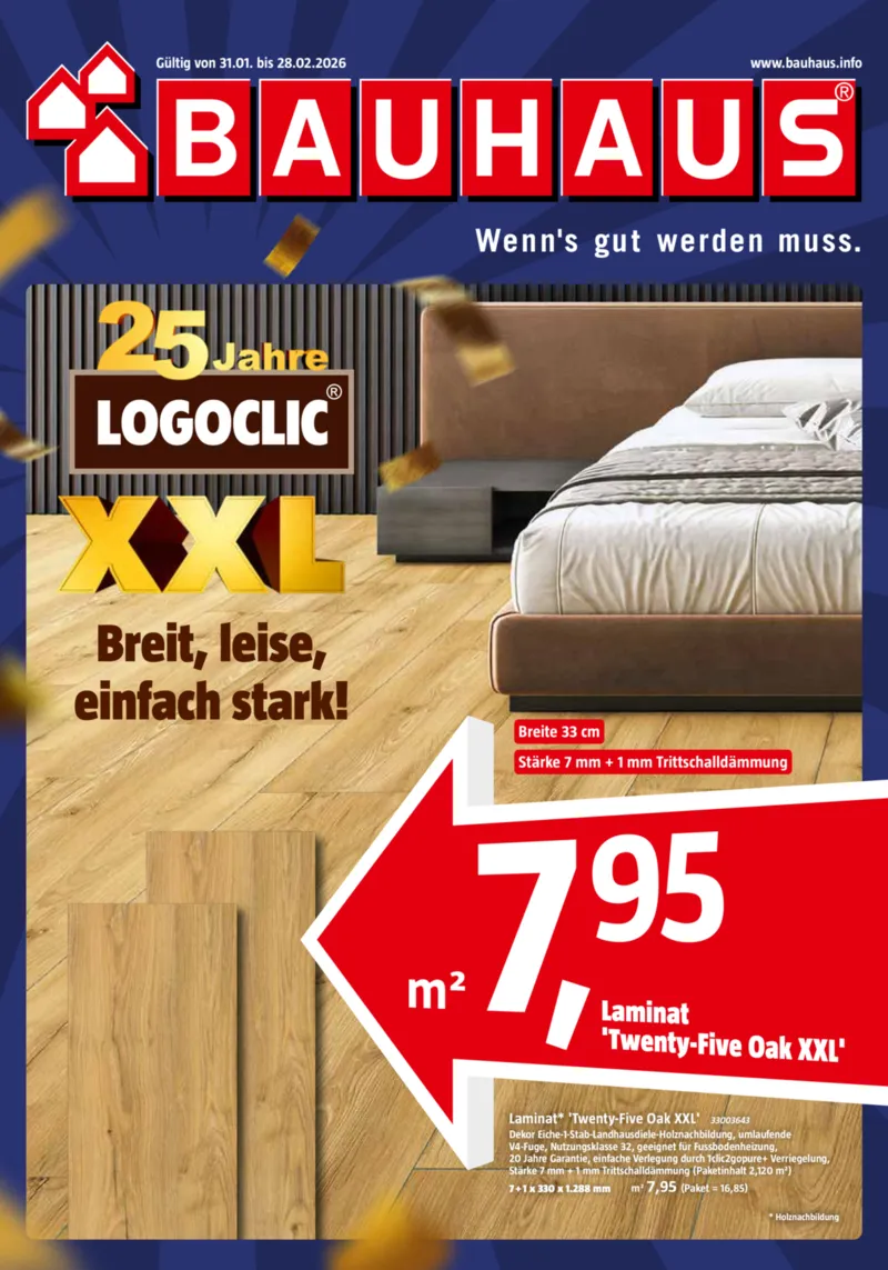 Bauhaus Prospekt vom 31.01.2026, Seite 1