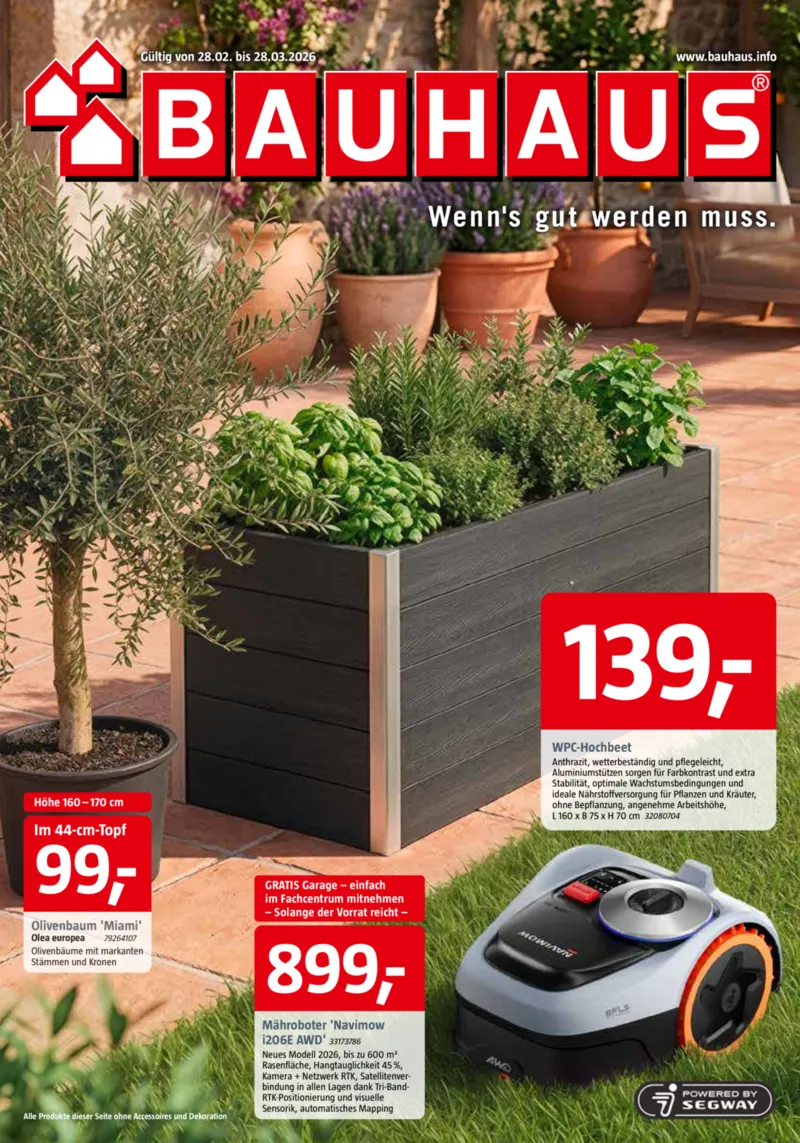 Bauhaus Prospekt vom 28.02.2026, Seite 1