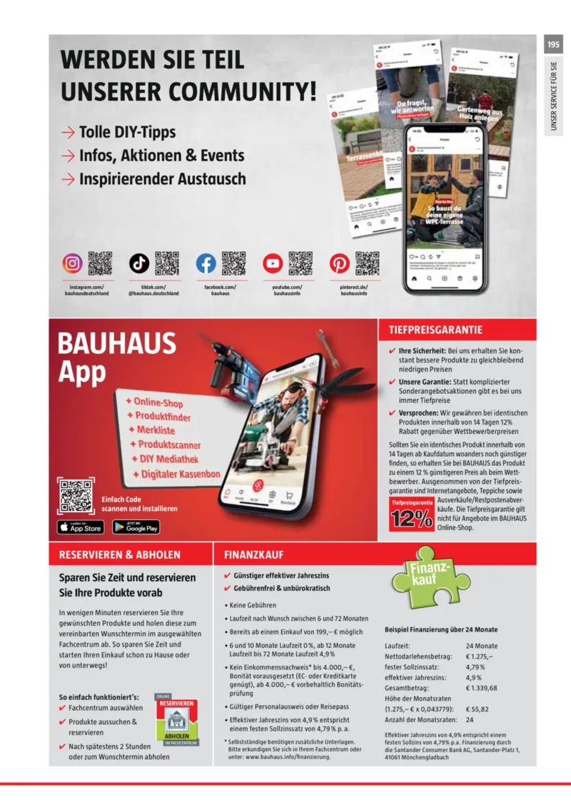 Bauhaus Prospekt vom 02.03.2026, Seite 195