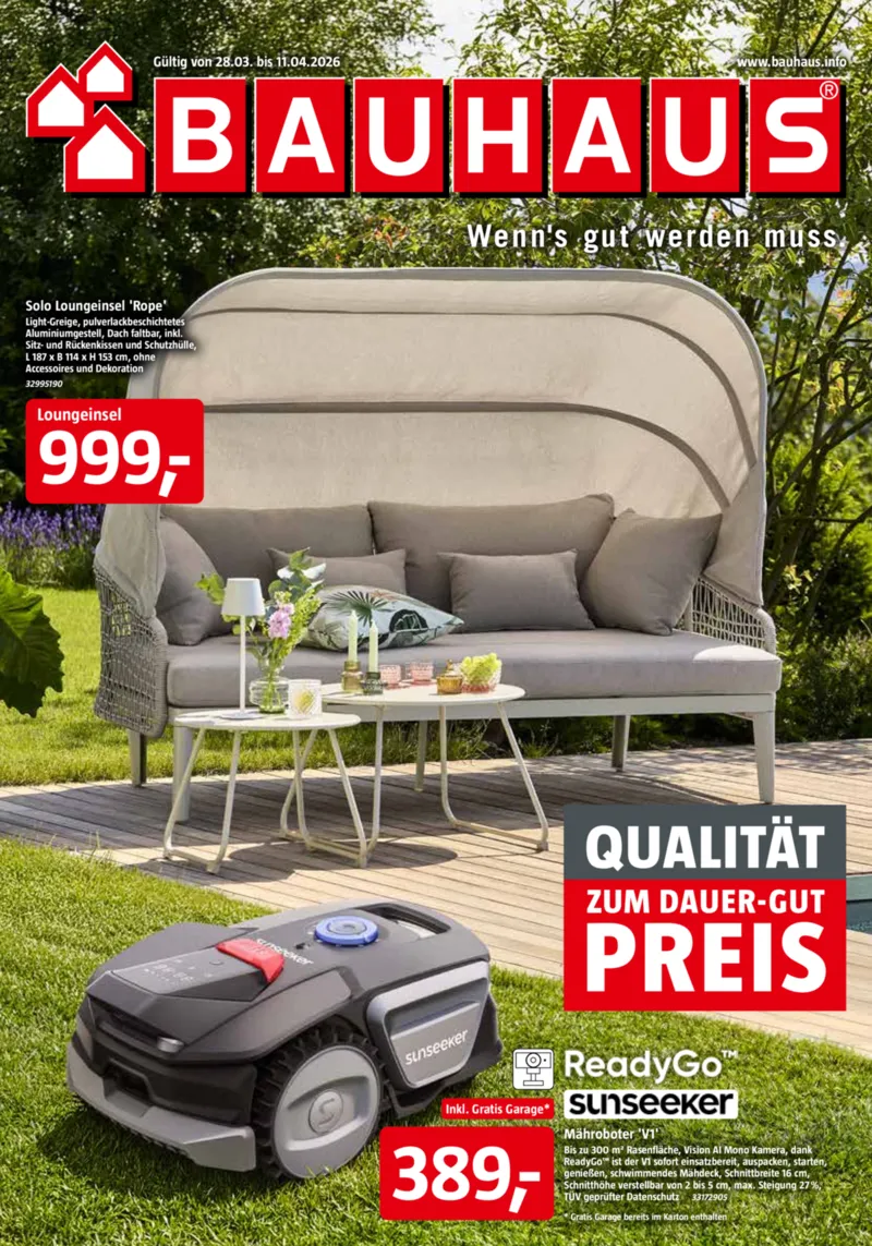 Bauhaus Prospekt vom 28.03.2026, Seite 1