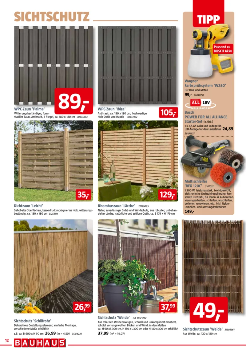 Bauhaus Prospekt vom 28.03.2026, Seite 12