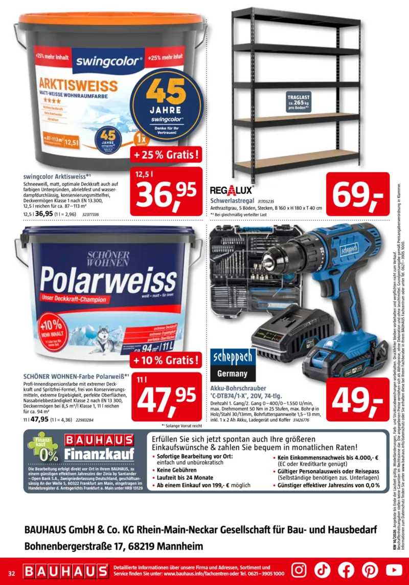 Bauhaus Prospekt vom 28.03.2026, Seite 32