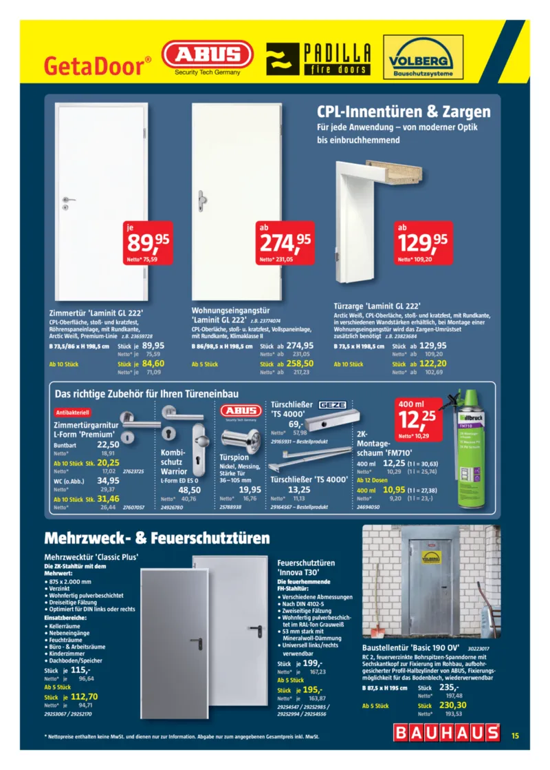 Bauhaus Prospekt vom 11.04.2026, Seite 15
