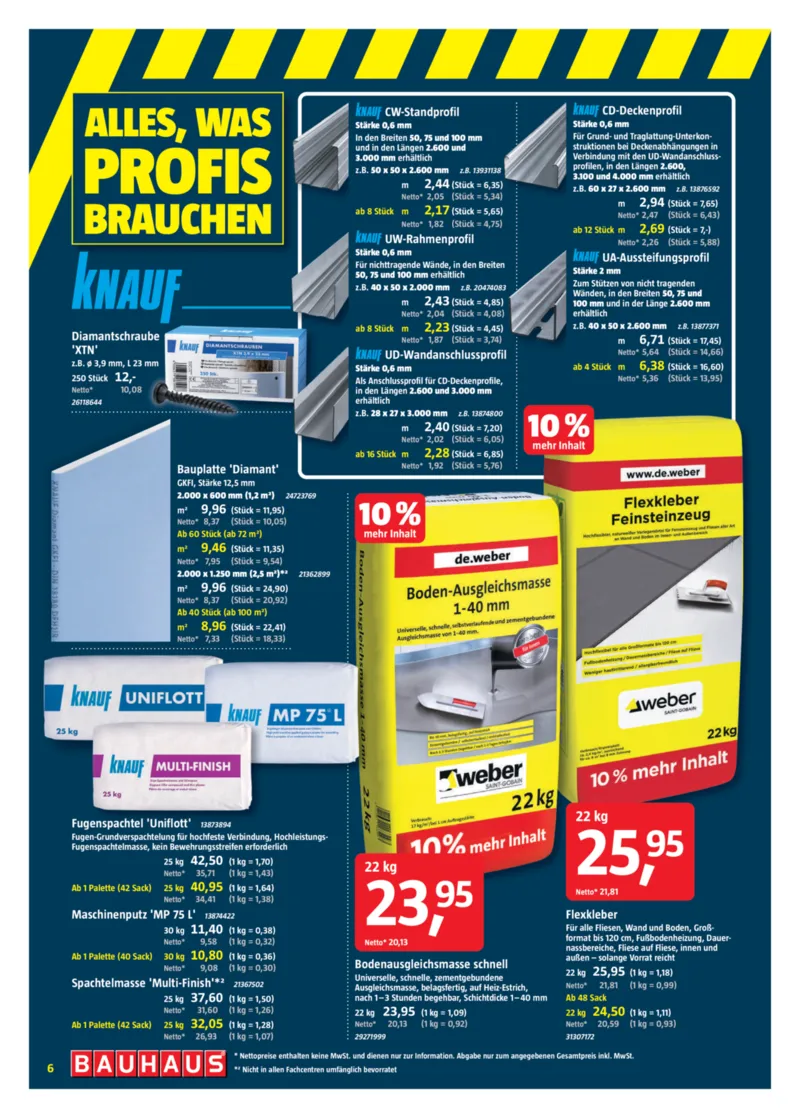 Bauhaus Prospekt vom 11.04.2026, Seite 6