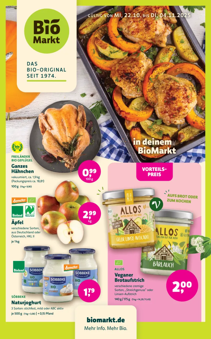 BioMarkt Prospekt vom 22.10.2025, Seite 1