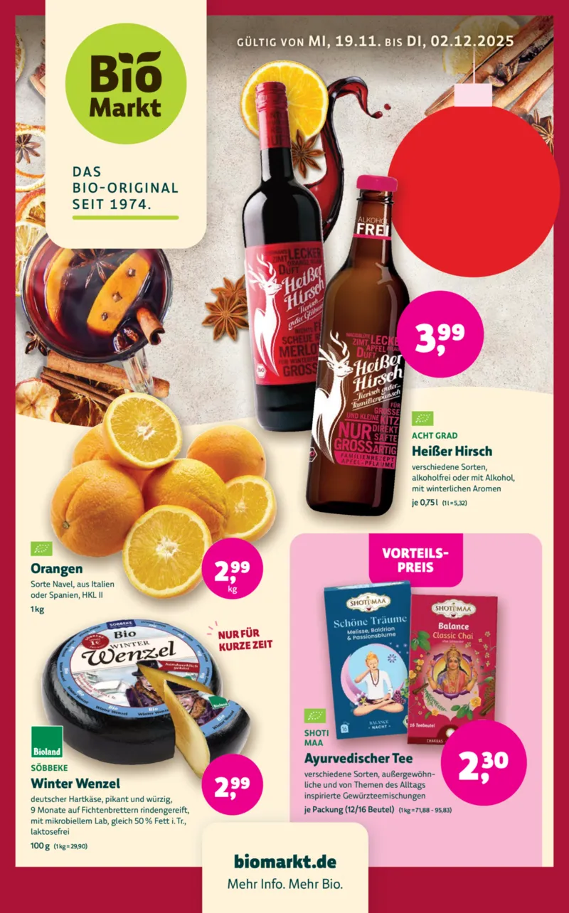 BioMarkt Prospekt vom 19.11.2025, Seite 1