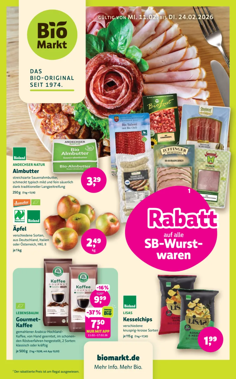BioMarkt Prospekt vom 11.02.2026, Seite 1