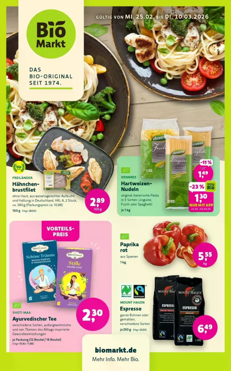 BioMarkt Prospekt vom 25.02.2026, Seite 1