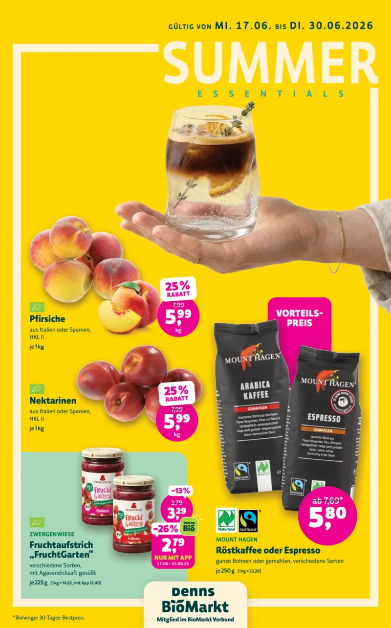 BioMarkt Prospekt vom 17.06.2026, Seite 1