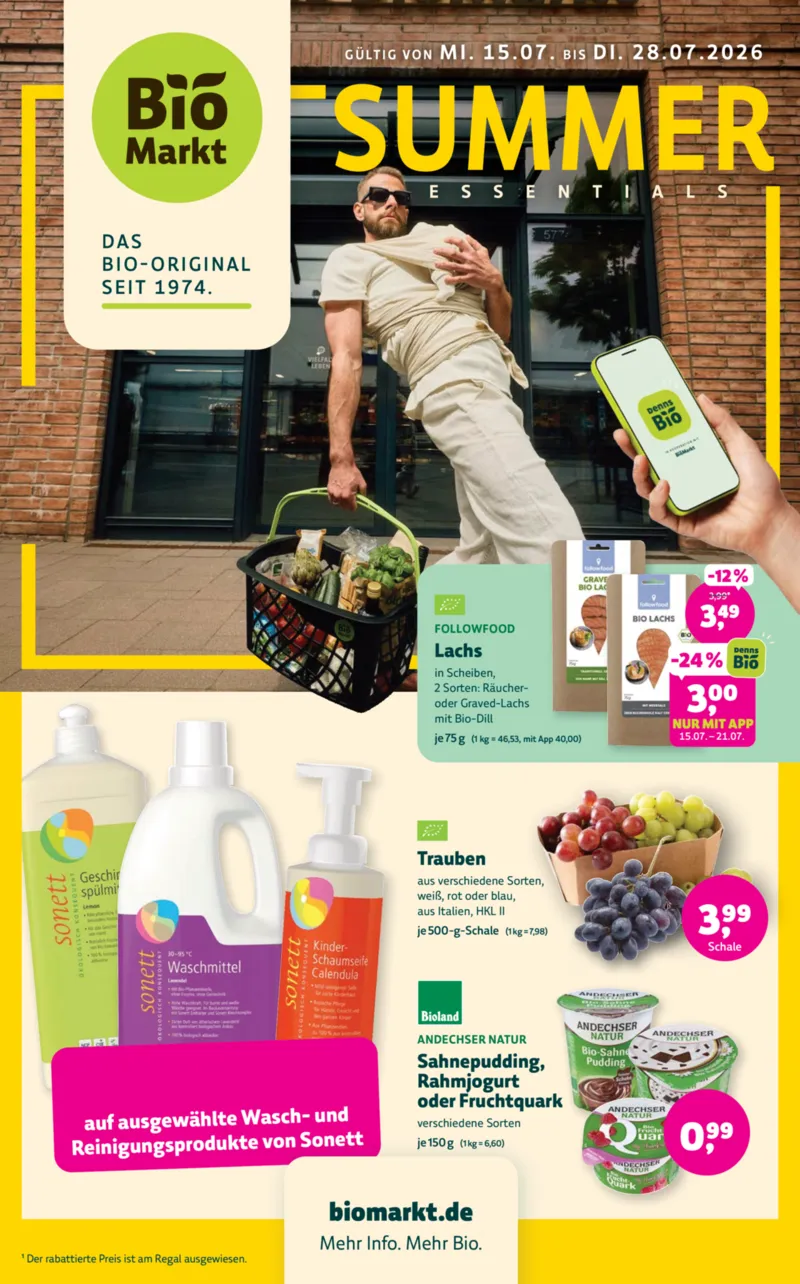 BioMarkt Prospekt vom 15.07.2026, Seite 1