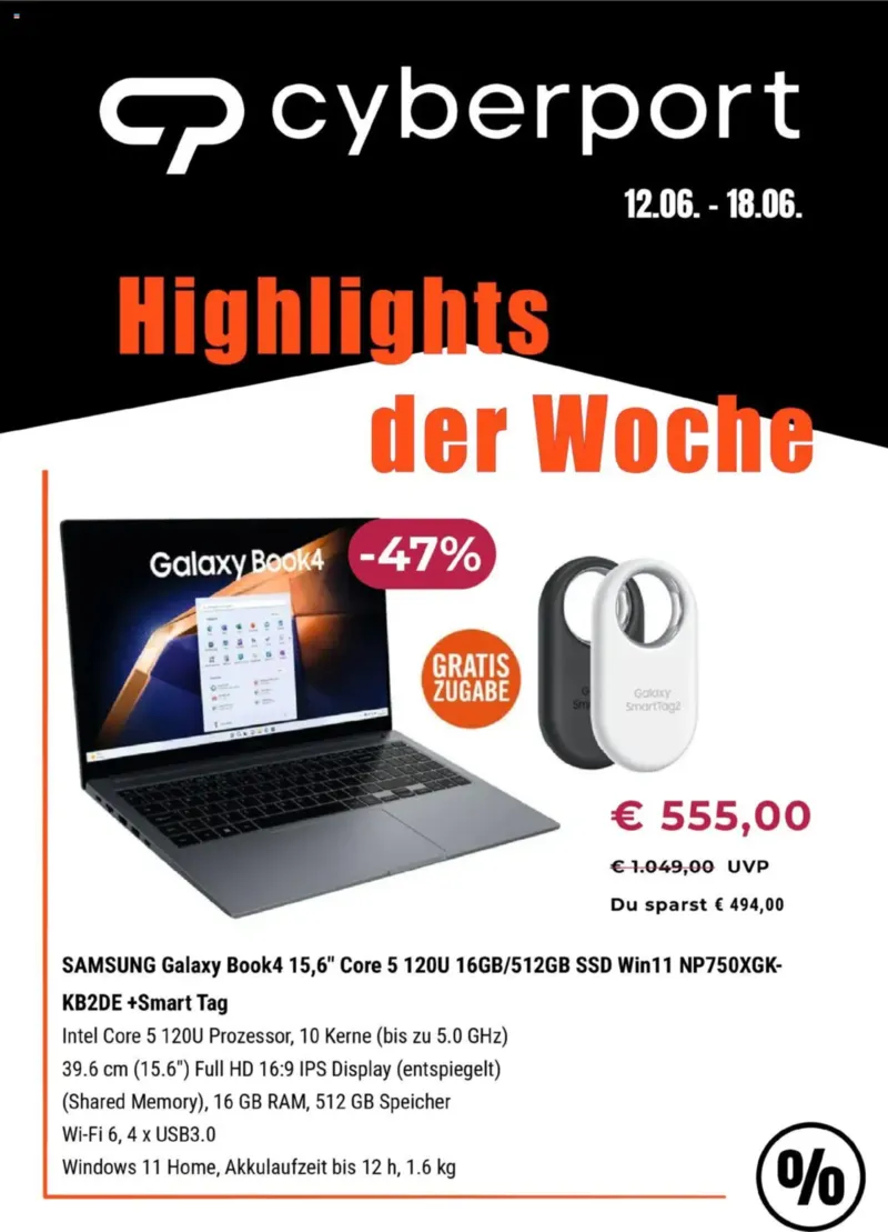 Cyberport Prospekt vom 12.06.2025, Seite 1