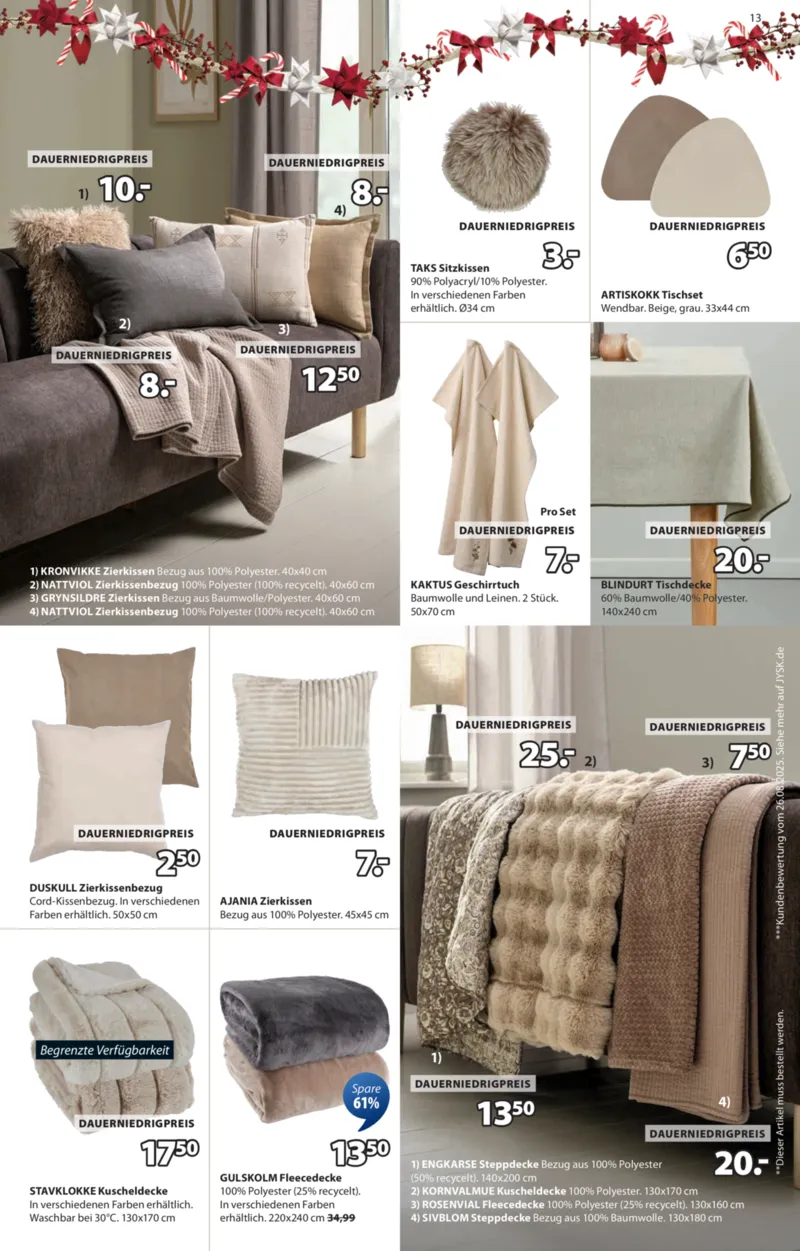 JYSK Prospekt vom 03.11.2025, Seite 13