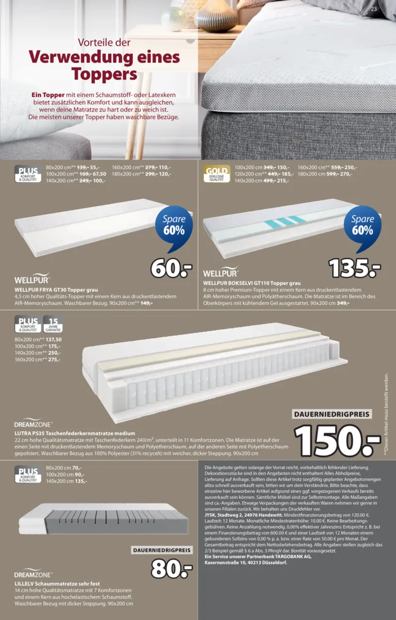 JYSK Prospekt vom 03.11.2025, Seite 23