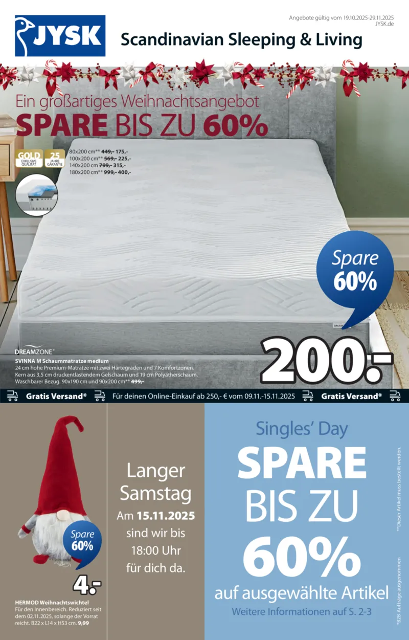 JYSK Prospekt vom 10.11.2025, Seite 1