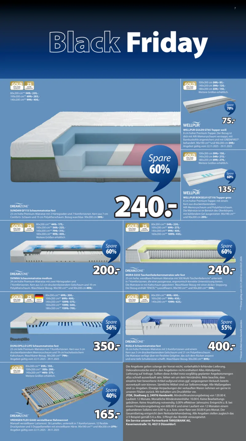 JYSK Prospekt vom 24.11.2025, Seite 7