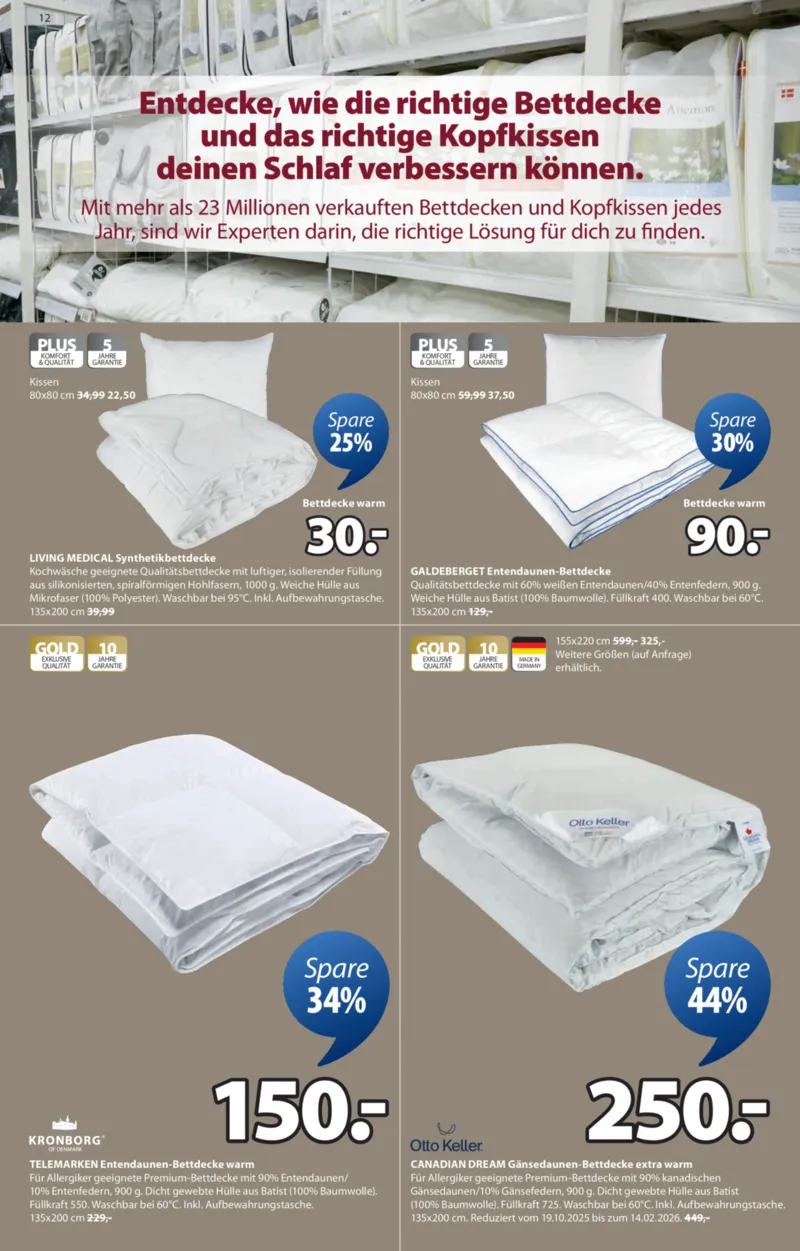 JYSK Prospekt vom 08.12.2025, Seite 12