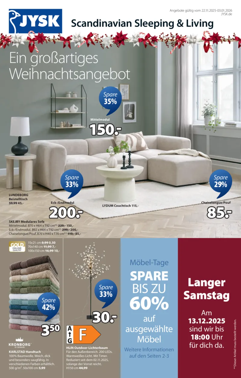 JYSK Prospekt vom 08.12.2025, Seite 1
