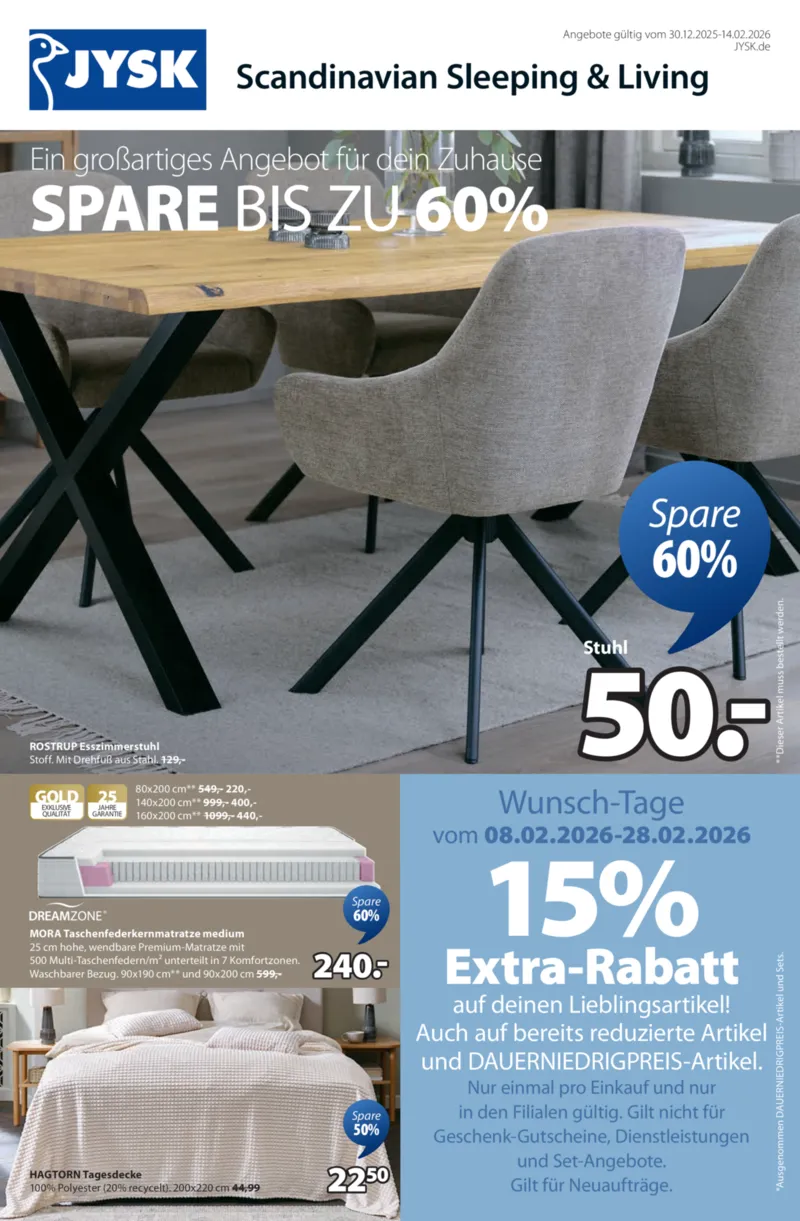 JYSK Prospekt vom 09.02.2026, Seite 1