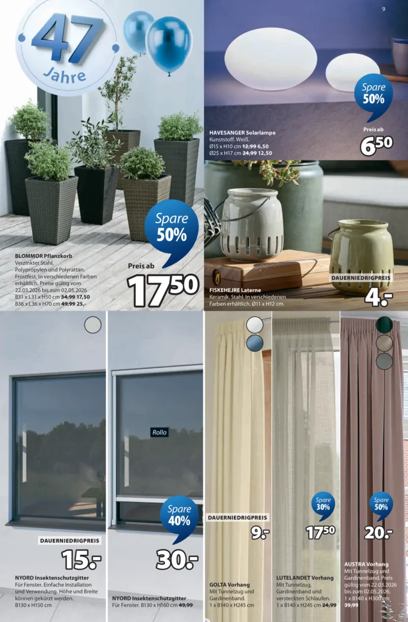 JYSK Prospekt vom 23.03.2026, Seite 9