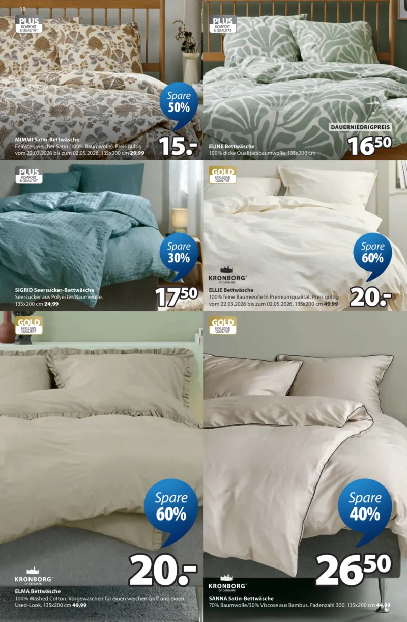 JYSK Prospekt vom 23.03.2026, Seite 18