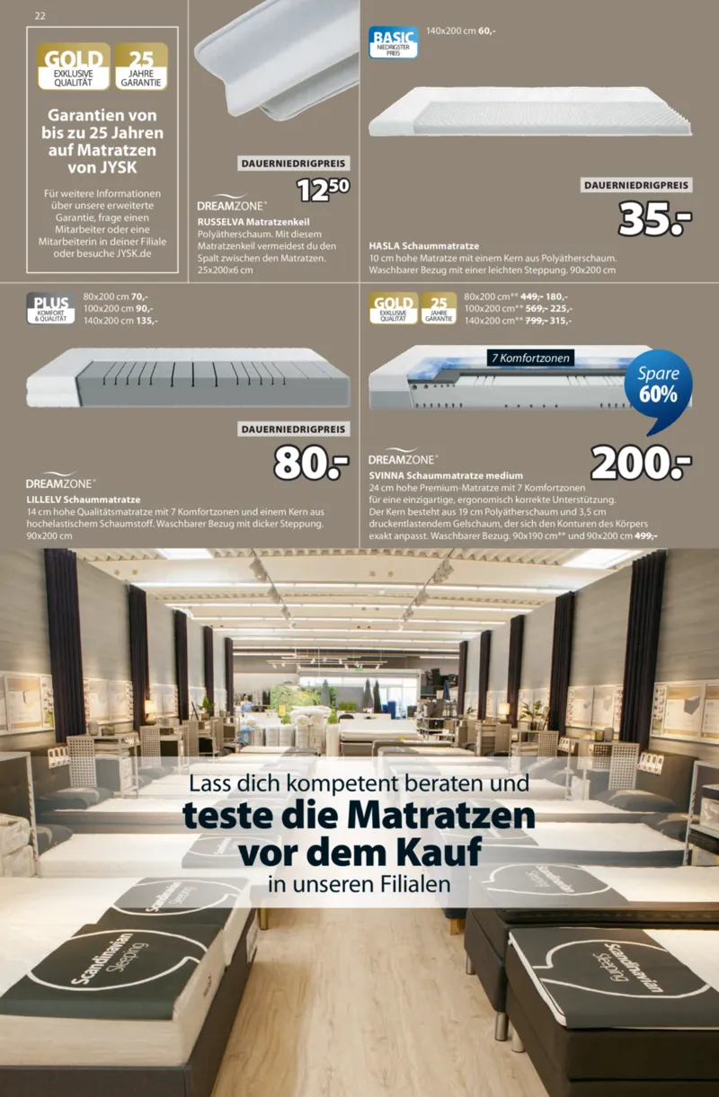 JYSK Prospekt vom 23.03.2026, Seite 22
