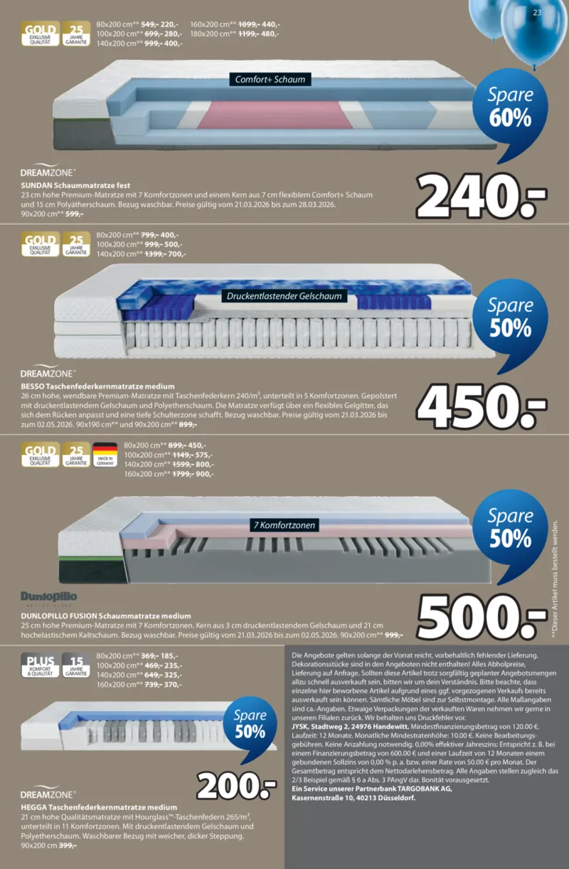 JYSK Prospekt vom 23.03.2026, Seite 23