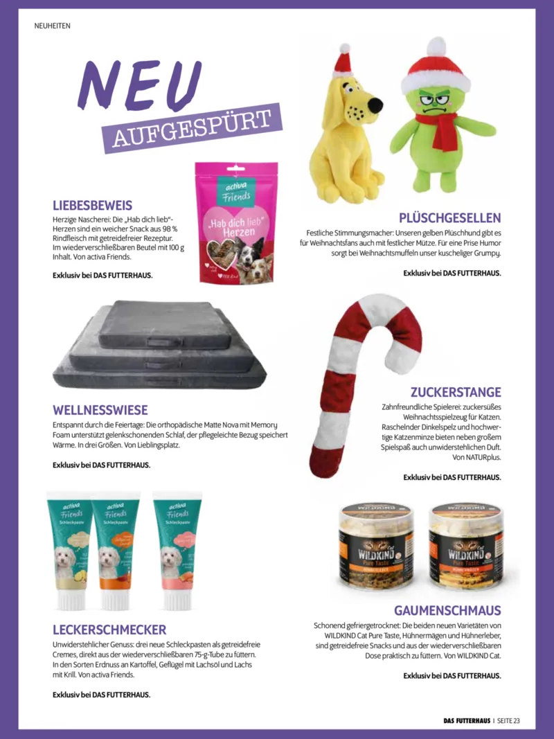 Das Futterhaus Prospekt vom 01.12.2025, Seite 23