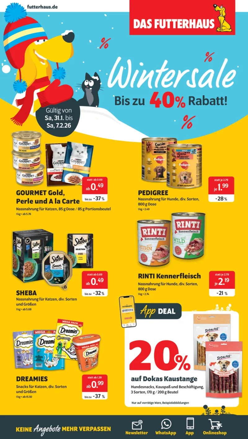 Das Futterhaus Prospekt vom 31.01.2026, Seite 1