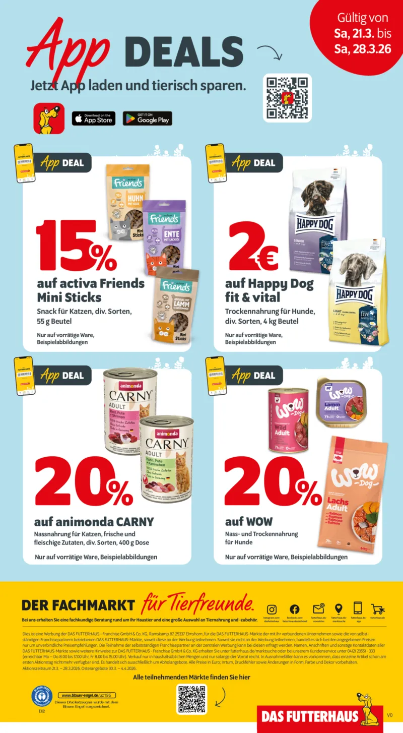 Das Futterhaus Prospekt vom 21.03.2026, Seite 7