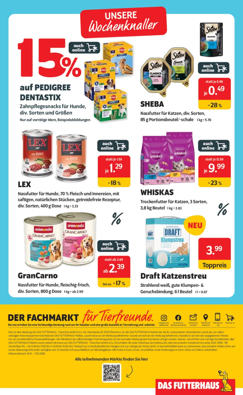 Das Futterhaus Prospekt vom 10.10.2026, Seite 12