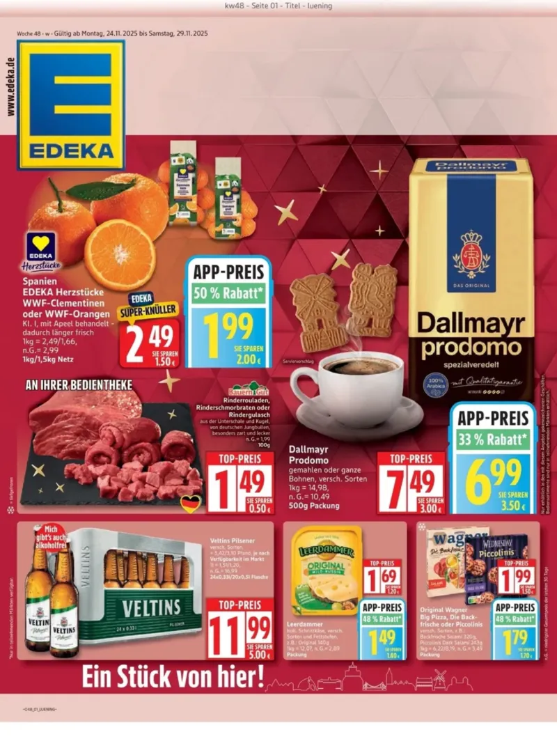 Edeka Prospekt vom 24.11.2025, Seite 1